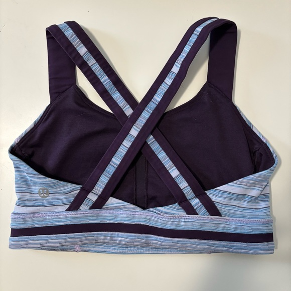 Lululemon Rack Pack Sports Bra Wave Twist Lilac Caspian Blue / Deep Zinfandel - Picture 9 of 12